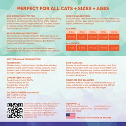 AlphaPak Raw Chicken Recipe Freeze-Dried Cat Food, 16-oz bag slide 2 of 5