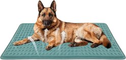 Golopet Detachable Washable Cooling Dog Crate Mat, Teal, Large: 45 x 23-in