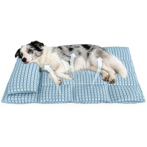 Golopet Cooling Pad Washable Dog Crate Mat, Blue, Large: 35 x 23-in