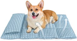 Golopet Cooling Pad Washable Dog Crate Mat, Blue, Medium: 28 x 18 -in