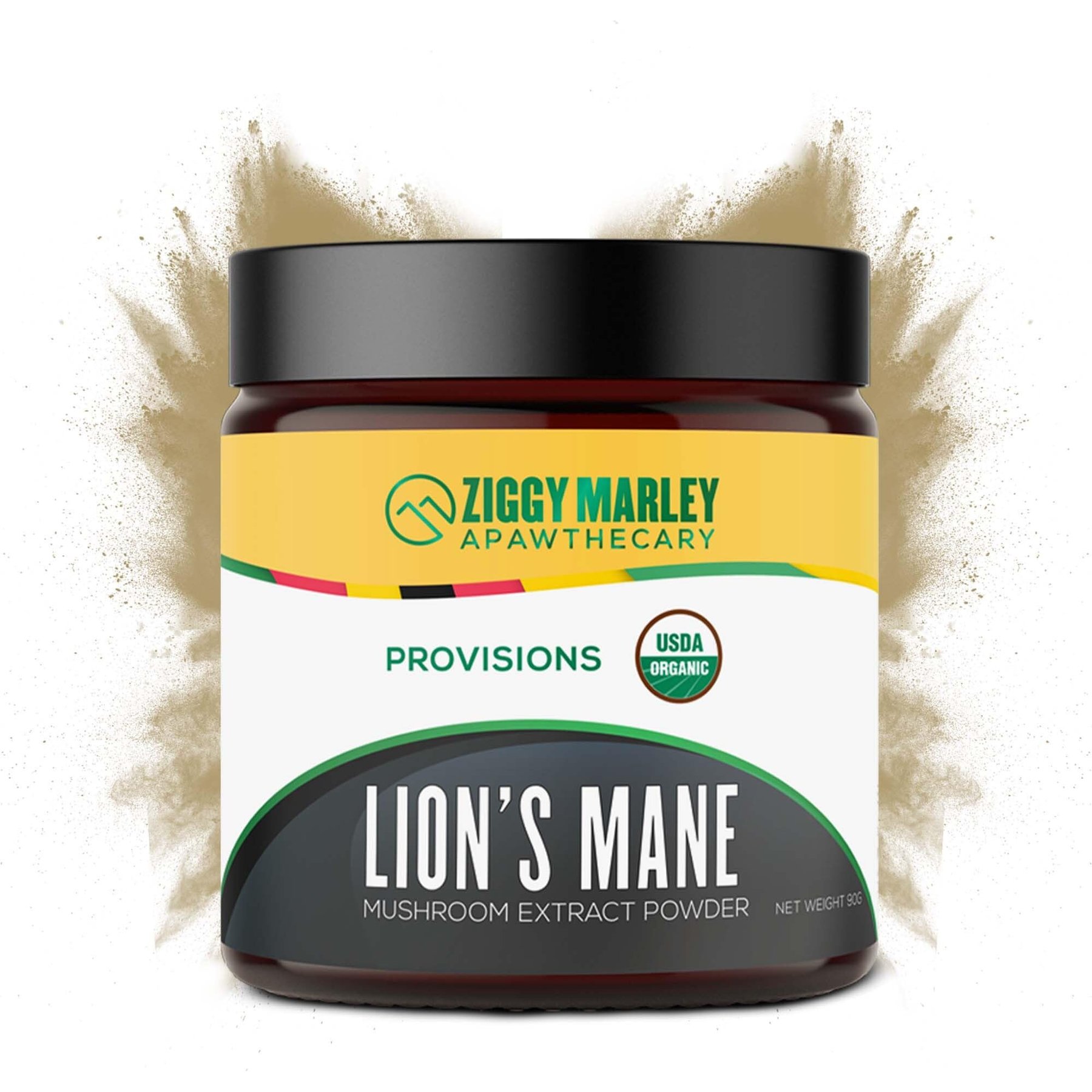 ZMA Pets Lion's Mane Mushroom Flavored Powder Brain Nervous System & Cognitive Support Supplement for Dogs & Cats, 3.17-oz jar