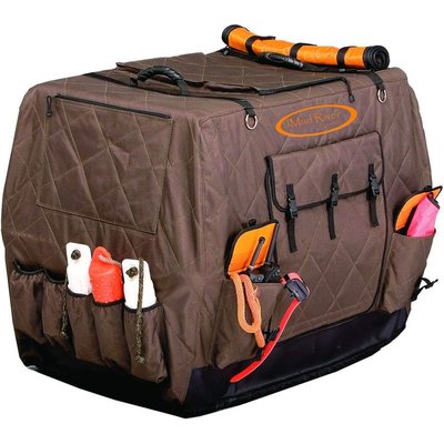 Mud River Mud River Dixie Insulated Dog Kennel Cover, Brown, 37 x 26 x 28.5-in