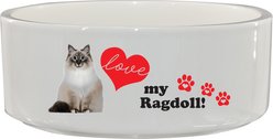 The Memory Company I Love My Ragdoll Ceramic Pet Bowl, 3.75-cups