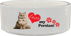 The Memory Company I Love My Persian Ceramic Pet Bowl, 3.75-cups