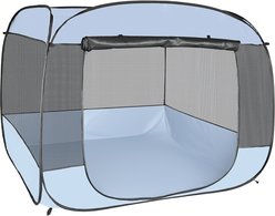 EighteenTek Pop-Up Screen Tent Dog Playpen, Grey, X-Large