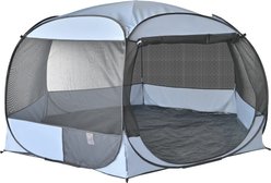 EighteenTek Pop Up Screen Tent Dog Playpen, Grey, XX-Large