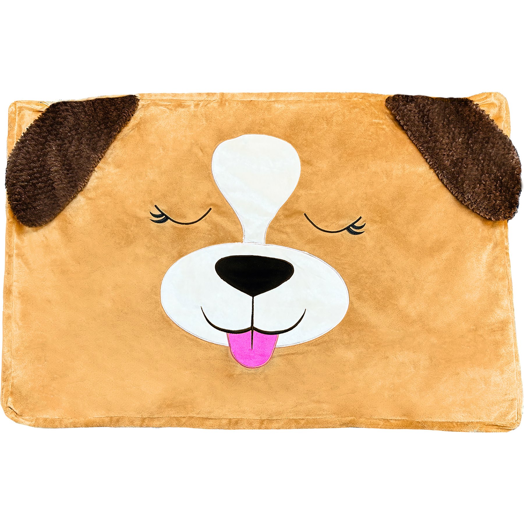 Happy Nappers Pet Bed In A Box: Candy The Dog Covered Bed Cover, Beige, X-Large