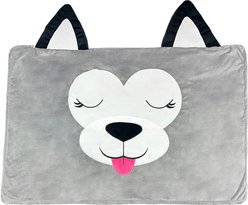 Happy Nappers Pet Bed In A Box: Daisy The Dog Covered Bed Cover, Gray, Small slide 1 of 7