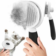 Yafylly Short & Long Haired Detangling Cat Brush, Black