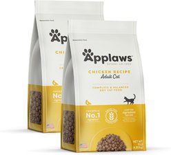 Applaws Adult Complete Chicken Recipe with Country Vegetables Grain-Free Dry Cat Food, 22-lb bundle
