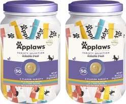 Applaws Chicken Variety Pack Selection Lickable Cat Treats, 100 count bundle