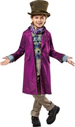 Rubie's Costume Company Wonka Movie Willy Wonka Deluxe Kid Costume, Purple, Small