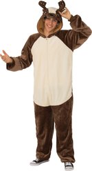 Rubie's Costume Company Reindeer Zipster Adult Costume, Brown, Large/X-Large