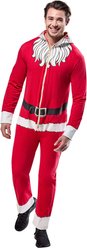 Rubie's Costume Company Santa Claus Hooded Zipster Adult Costume, Red, X-Large