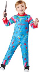 Rubie's Costume Company Child's Play 2 Chucky Toddler Costume, Blue, 4 T