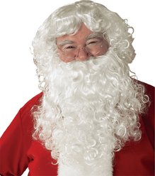 Rubie's Costume Company Santa Claus Wig & Beard Adult Set Costume, White