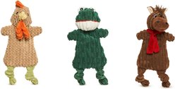 HuggleHounds HuggleFlatties Pasture Pals Variety-Pack Dog Toy, Multicolor, Small, 3 count
