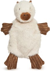 HuggleHounds X-Brace Clover Capybara Tough Chewer Plush Dog Toy, Tan, One Size