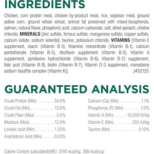 Purina Cat Chow Naturals Original No Artificial Flavors or Preservatives Added Vitamins, Minerals & Nutrients Real Chicken Dry Cat Food, 18-lb bag