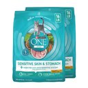Purina ONE +Plus Sensitive Skin & Stomach Adult Natural Digestive Dry Cat Food, 32-lb bundle 