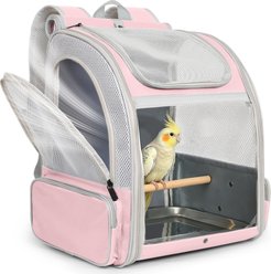 Halinfer Bird Carrier Backpack, Pink