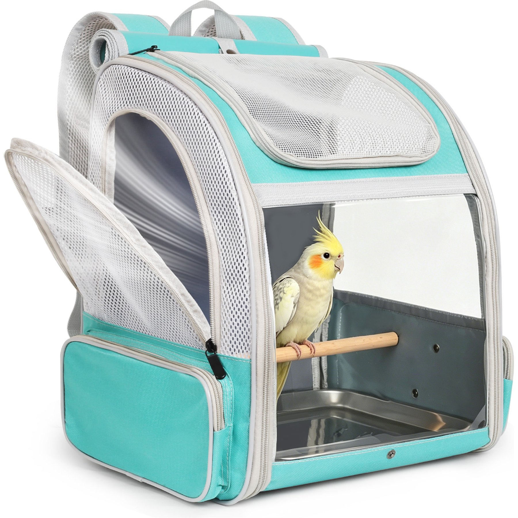 Halinfer Bird Carrier Backpack, Green