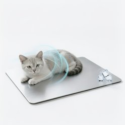 Golopet Metal Waterproof & Washable Small Animal Cooling Pad, Silver, Medium: 12 × 7.8-in