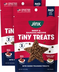 Jinx Beef & Bananas Soft & Chewy Dog Treats, 8-oz bundle