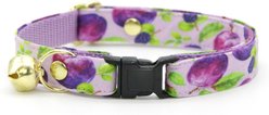 Made By Cleo Wild Plum Cat Collar, 8 to 13-in neck