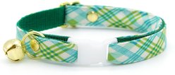 Made By Cleo Gable Plaid Cat Collar, 8 to 13-in neck