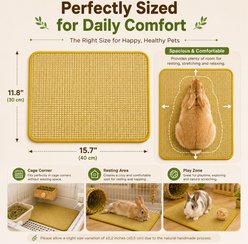 FurriHop Sisal Scratching Pad Rabbit Mat, 2 count, 16 x 12-in slide 2 of 6