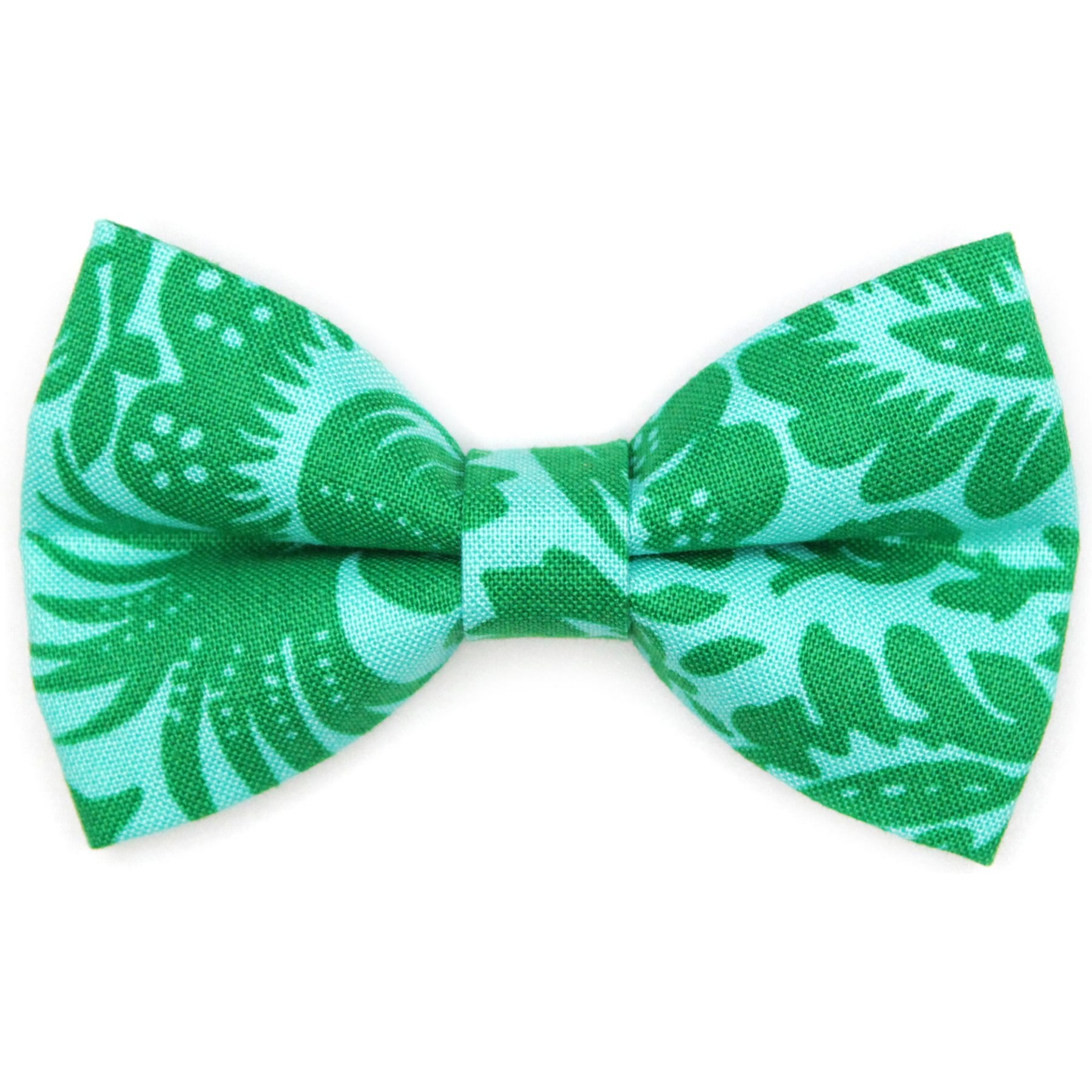 Made By Cleo Cabana Green Cat Bow Tie