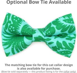 Made By Cleo Cabana Green Cat Collar, 8 to 13-in neck slide 2 of 3