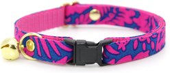 Made By Cleo Cabana Pink Cat Collar, 8 to 13-in neck