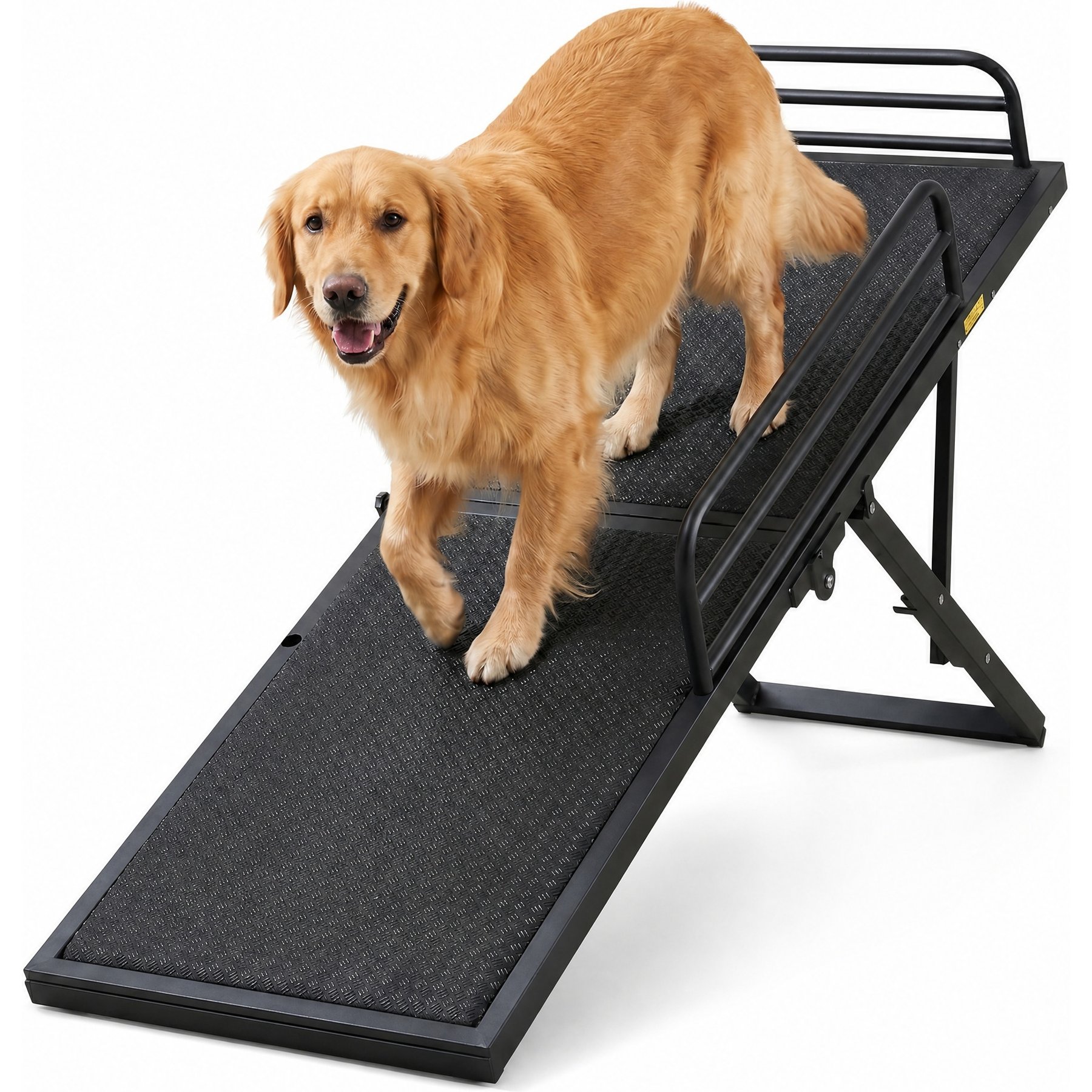 Unipaws Foldable, Sofa & Bed Dog Ramp, Black