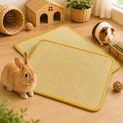 FurriHop Sisal Scratching Pad Rabbit Mat, 2 count, 16 x 12-in