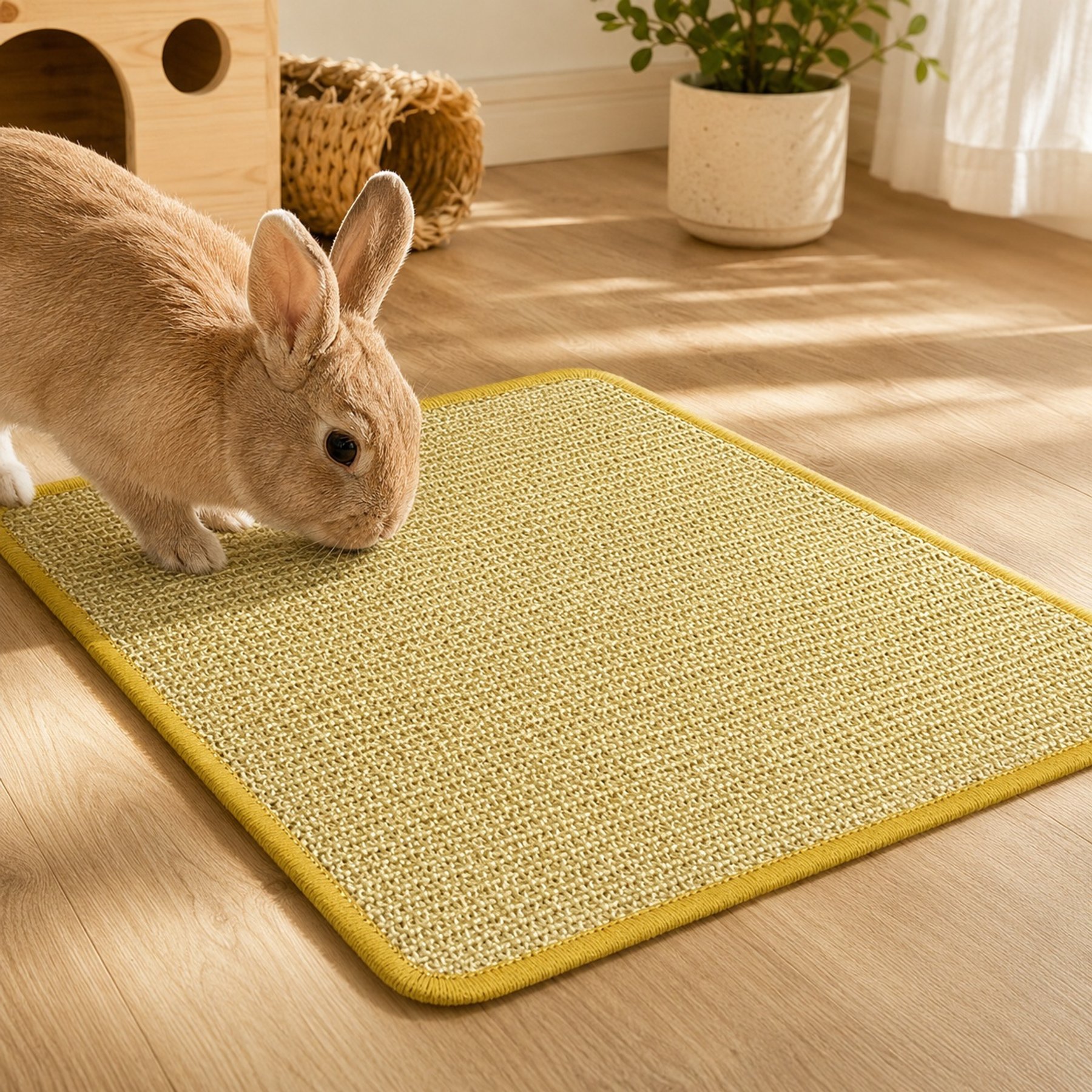 FurriHop Sisal Scratching Pad Rabbit Mat
