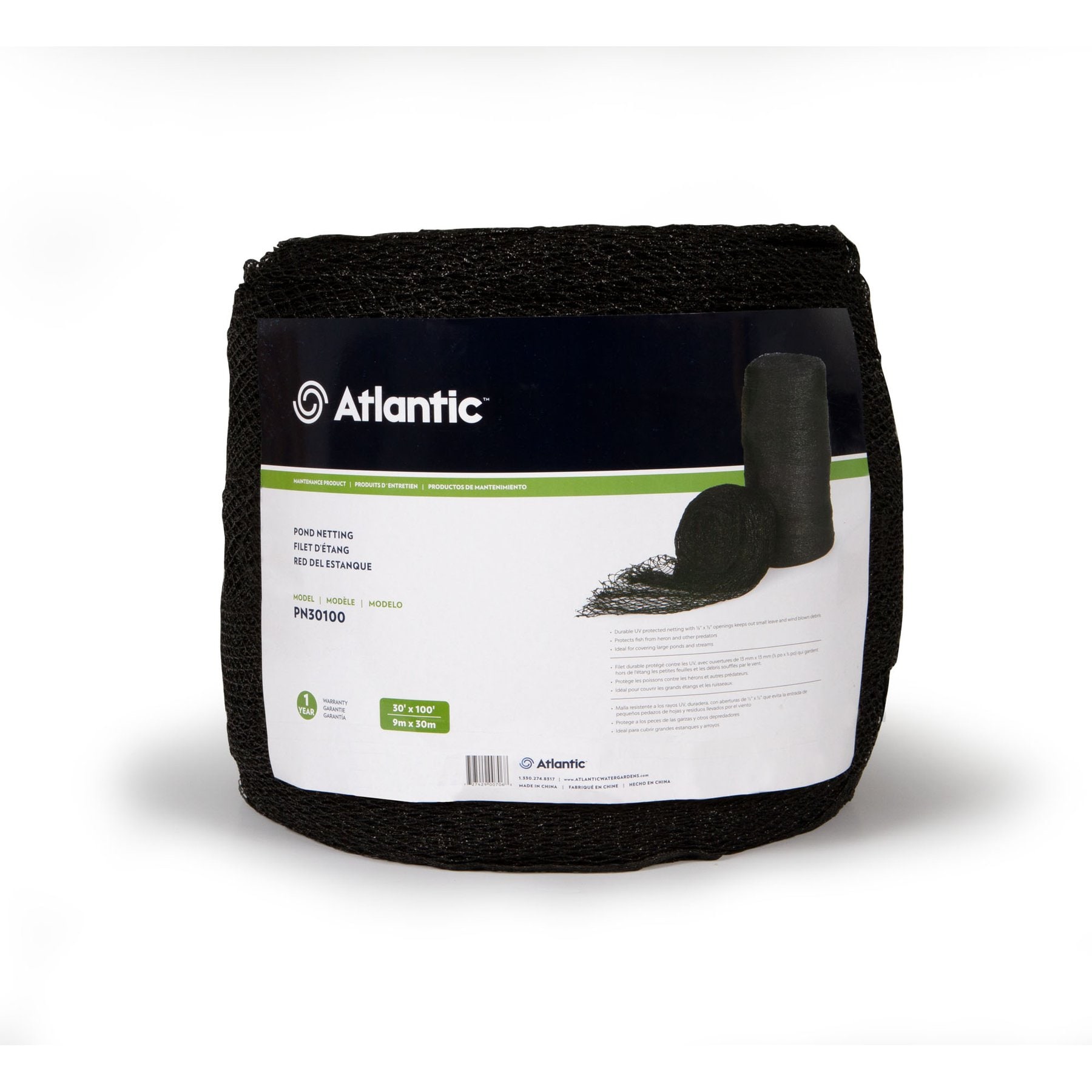 Atlantic Pond Fish Net, 30 x 100-ft