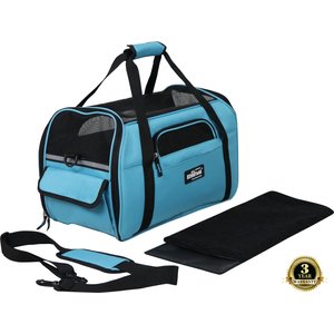 EliteField Soft-Sided Airline-Approved Dog & Cat Carrier Bag, Sky Blue, 19-in