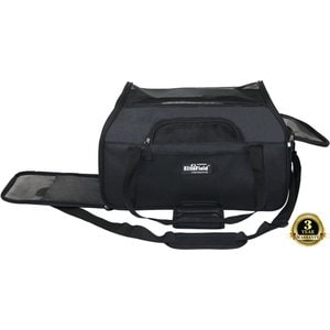 EliteField Soft-Sided Airline-Approved Dog & Cat Carrier Bag, Black, 17-in