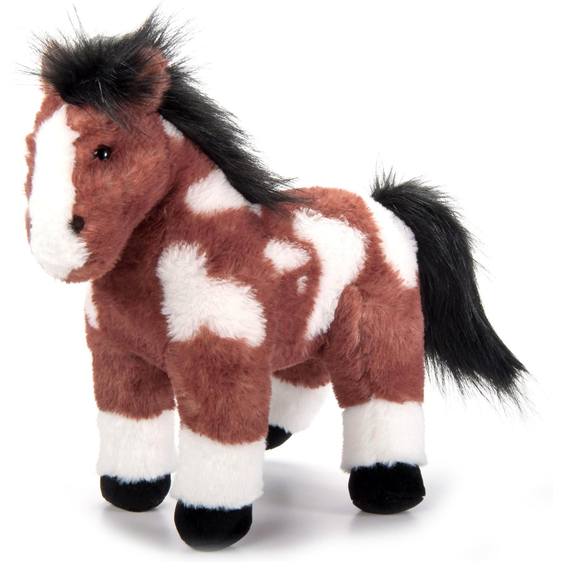 The Petting Zoo Painted Pinto Horse Standing Stuffed Animal