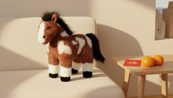 The Petting Zoo Painted Pinto Horse Standing Stuffed Animal slide 2 of 2