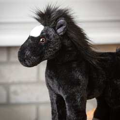 The Petting Zoo Black Horse Standing Stuffed Animal slide 2 of 2