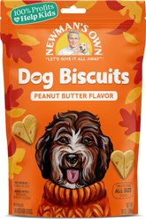 Newman's Own Peanut Butter Biscuits Fall Pack Dog Treats, 10-oz bag
