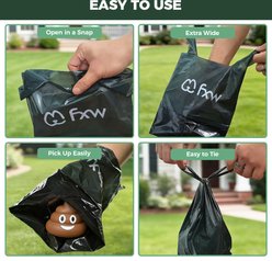 FXW 2-Ply Extra Thick Leak-Proof Unscented Dog Poop Bags, Large: 14 x 9-in, 200 count slide 2 of 8
