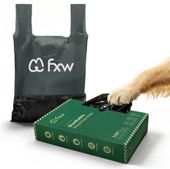 FXW 2-Ply Extra Thick Leak-Proof Unscented Dog Poop Bags, Large: 14 x 9-in, 100 count