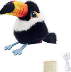 EYS Petgravity Flapping & Chirping Interactive Bird Cat Toy, Toucan