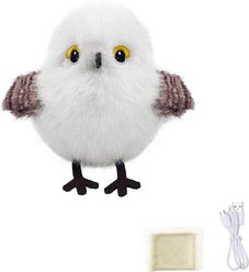 EYS Petgravity Flapping & Chirping Interactive Bird Cat Toy, White-Throated Tit