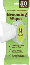 Natural Dog Company Grooming Dog Wipes, 50 count