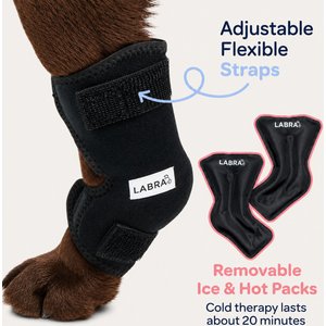 Labra Canine Heat Cold Therapy Dog Leg Wrap, Large